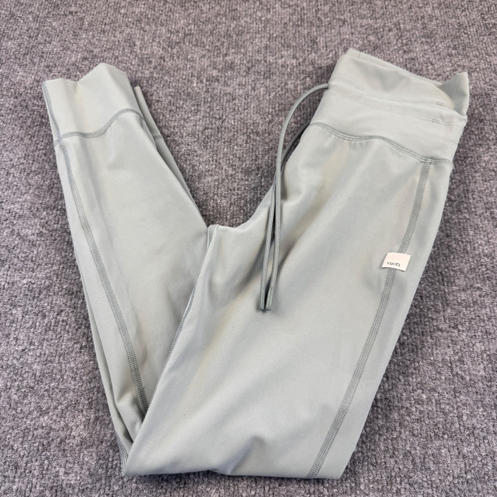 Vuori Performance Jogger Women Small Sage Green VW323 High Rise Stretch